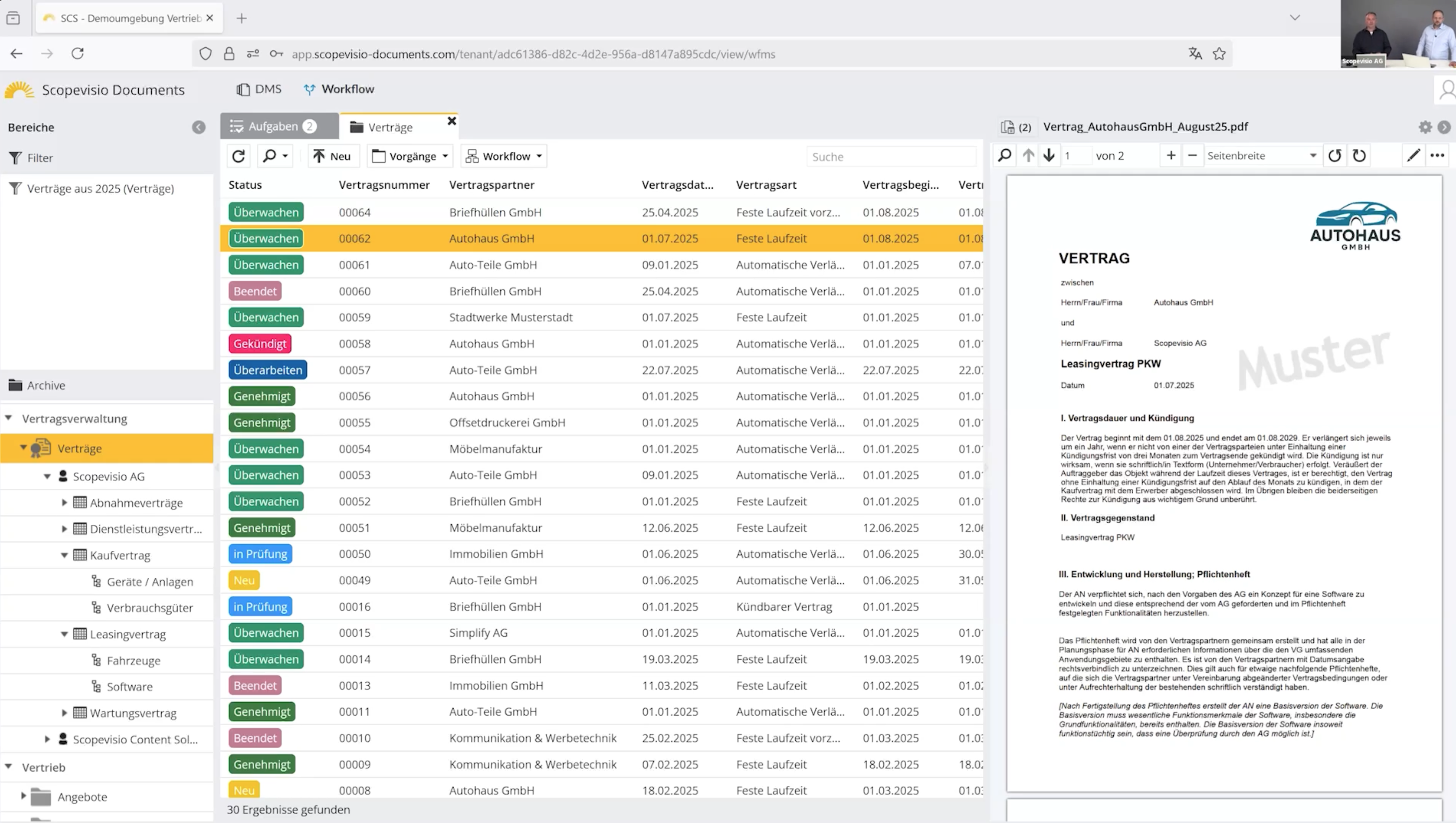 Webinar - Documents Modul Contracts