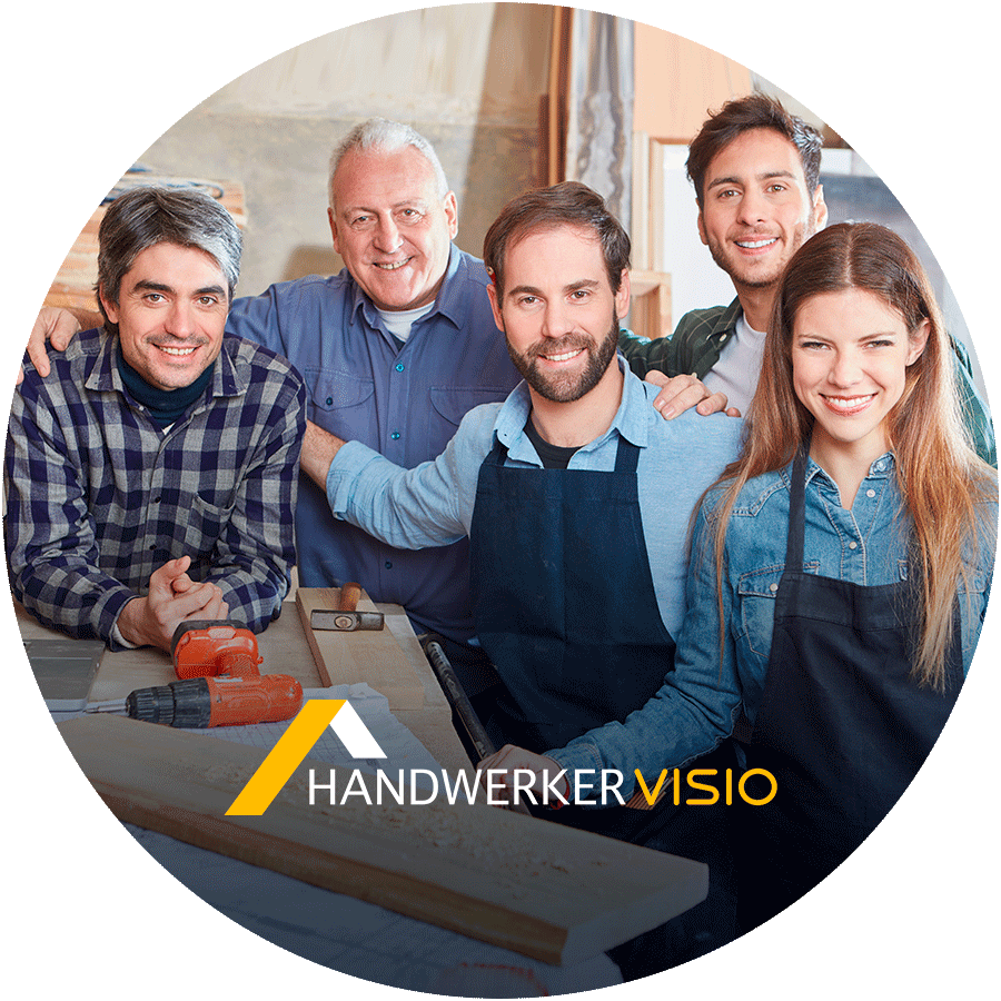 Handwerkervisio-Kreis-Vertrieb