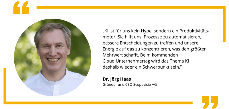 Expertenzitat Dr. Jörg Haas KI beim CUT